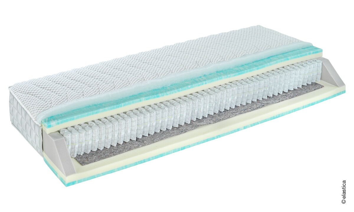 Elastica Diamant Federkernmatratze mit mehrschichtigem Aufbau