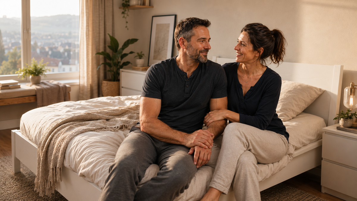 Thomas und Marie sind beide mit Ihrem neuen Schlafsystem sehr zufrieden